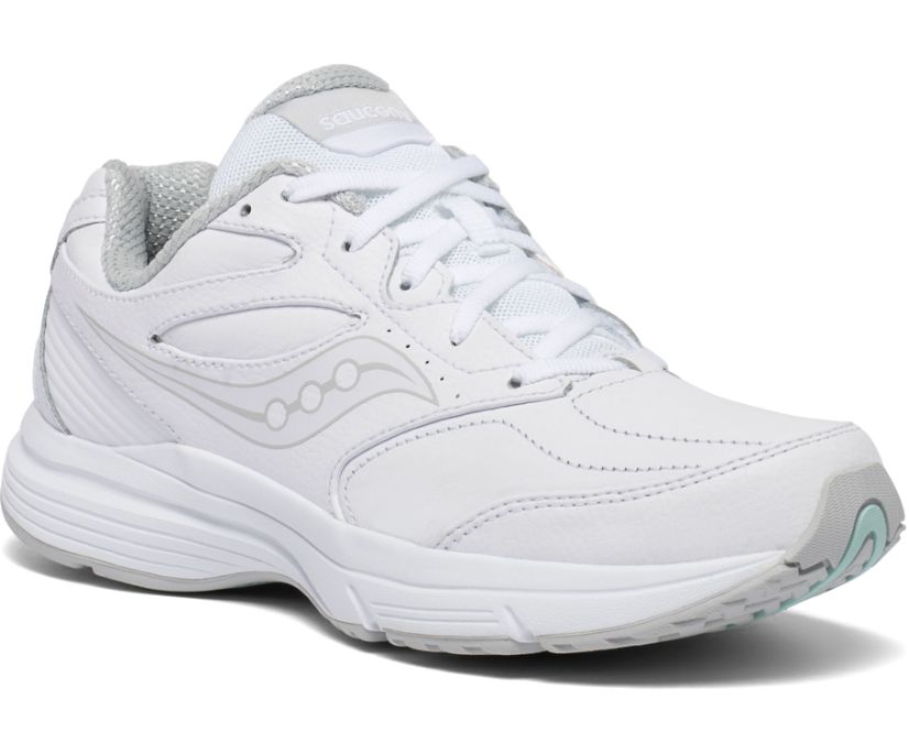 Women's Saucony Integrity Walker 3 Extra Wide Walking Shoes White | Singapore 247DFMN